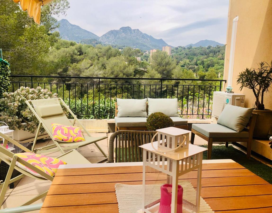 Mon Appart Avec Terrasse Et Piscine Рокбрюн-Кап-Мартен Екстер'єр фото