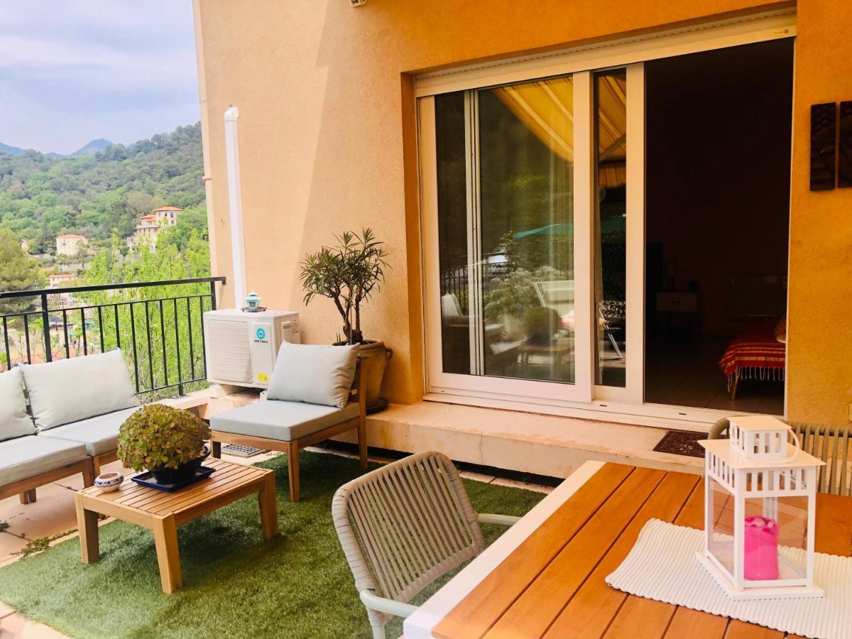 Mon Appart Avec Terrasse Et Piscine Рокбрюн-Кап-Мартен Екстер'єр фото